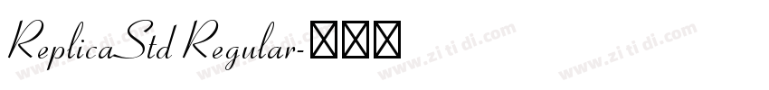 ReplicaStd Regular字体转换